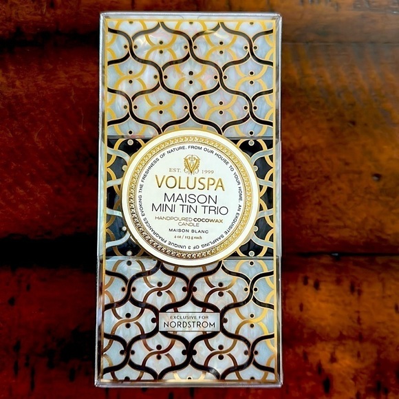 Voluspa Accessories - VOLUSPA  Maison Mini Tin Candle Set - 3 Candles.   New In Box